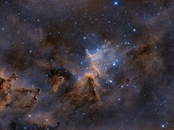 Melotte15 mit 10 Stunden und Hubble Falschfarben Version