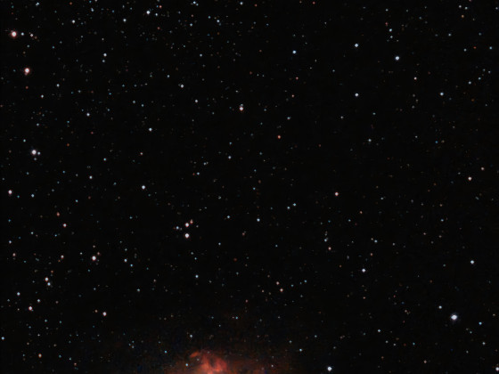 Blasennebel (NGC7635) und Salz und Pfefferhaufen M52