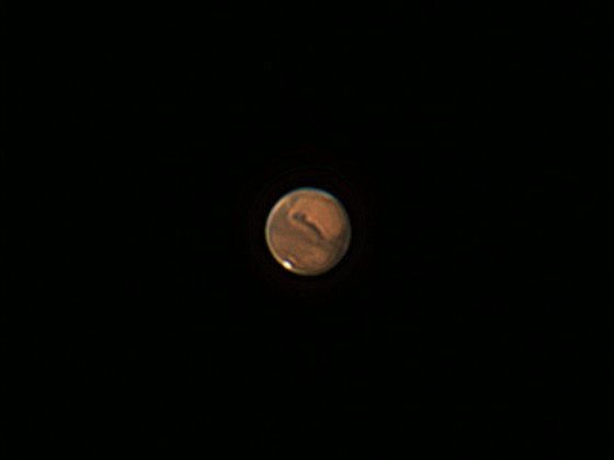 Mars vor Abnahme seines scheinbaren Durchmessers