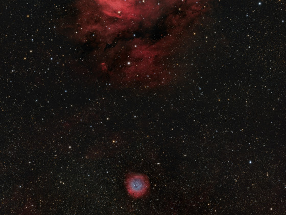 Sh2-171 und Sh2-170 - das kosmische Fragezeichen im Kassiopeia