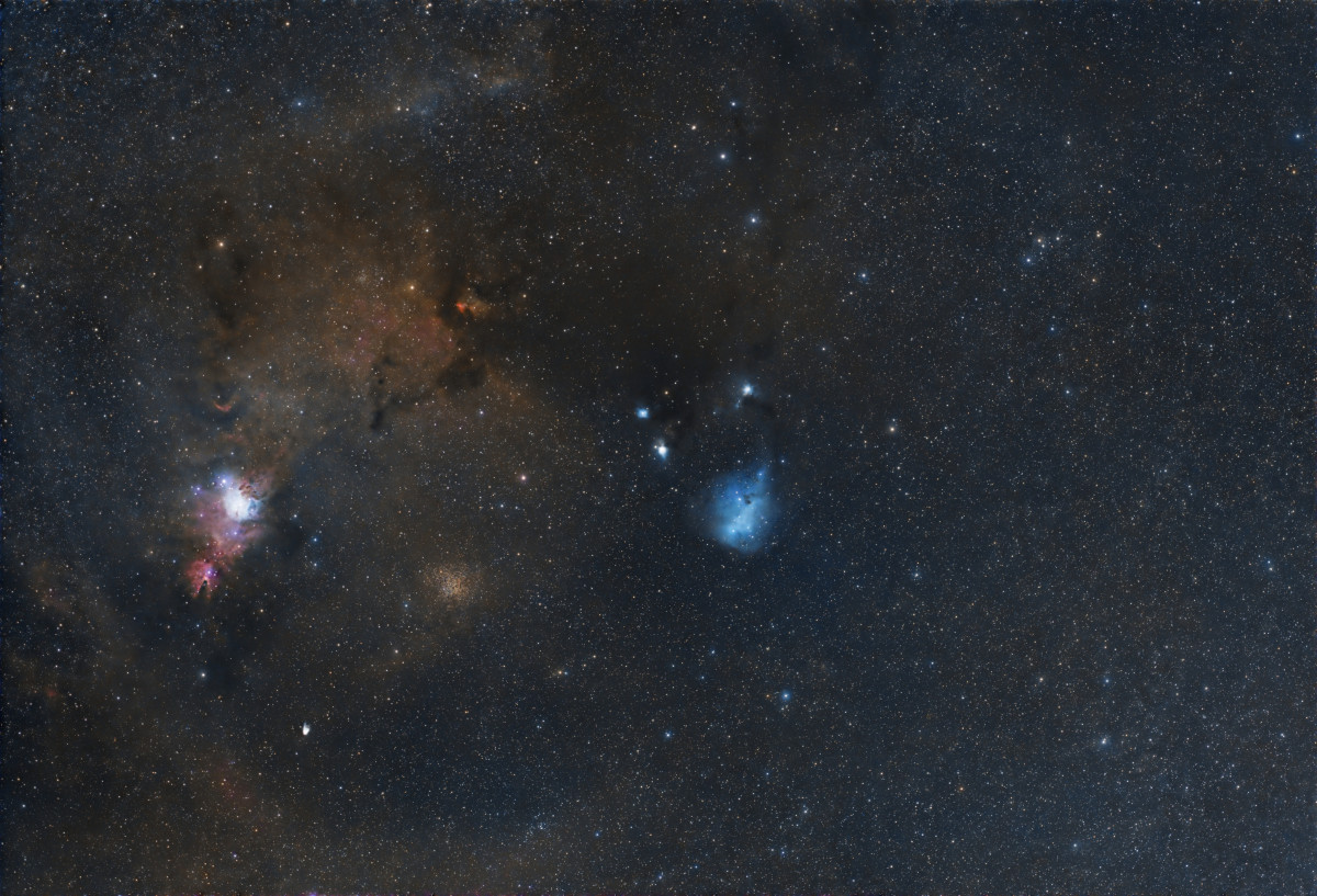 Das nördliche Einhorn mit NGC2264, NGC2247, NGC2245, NGC2259, NGC2261, IC446 und IC2169