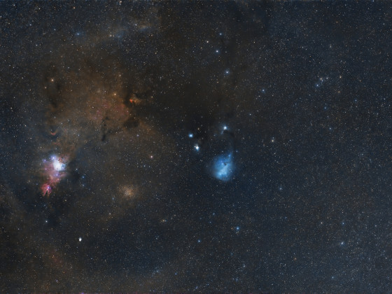 Das nördliche Einhorn mit NGC2264, NGC2247, NGC2245, NGC2259, NGC2261, IC446 und IC2169