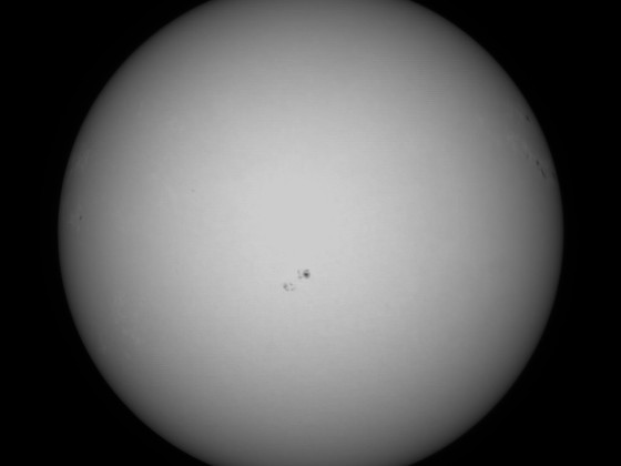 Sonne 16.12.2023 - 8" Newton - EOS 700D - Weißlicht