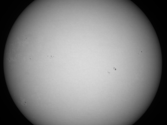 Sonne 18.12.2023 - 8" Newton - EOS 700D - Weißlicht