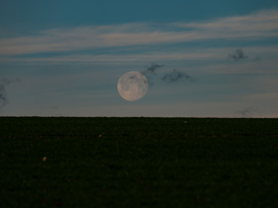 Untergehender Mond am 28.12.23
