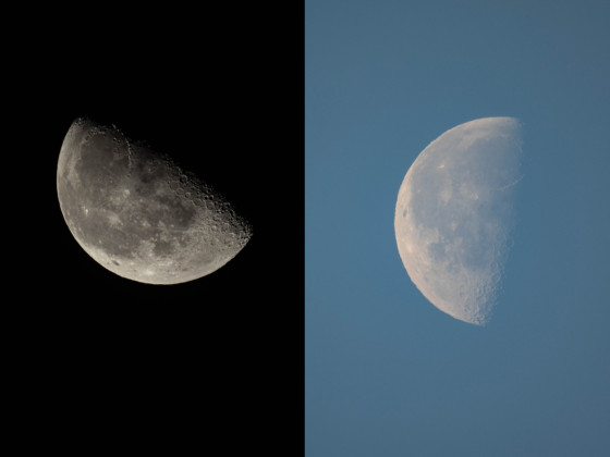 Mond vom 03.01.2024 / 02:39 und 09:47 Uhr