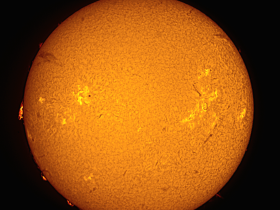 Sonne in H-alpha v. 9.1.-24