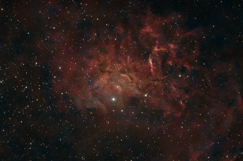 IC405 Flaming Star Nebula mit dem Seestar S50