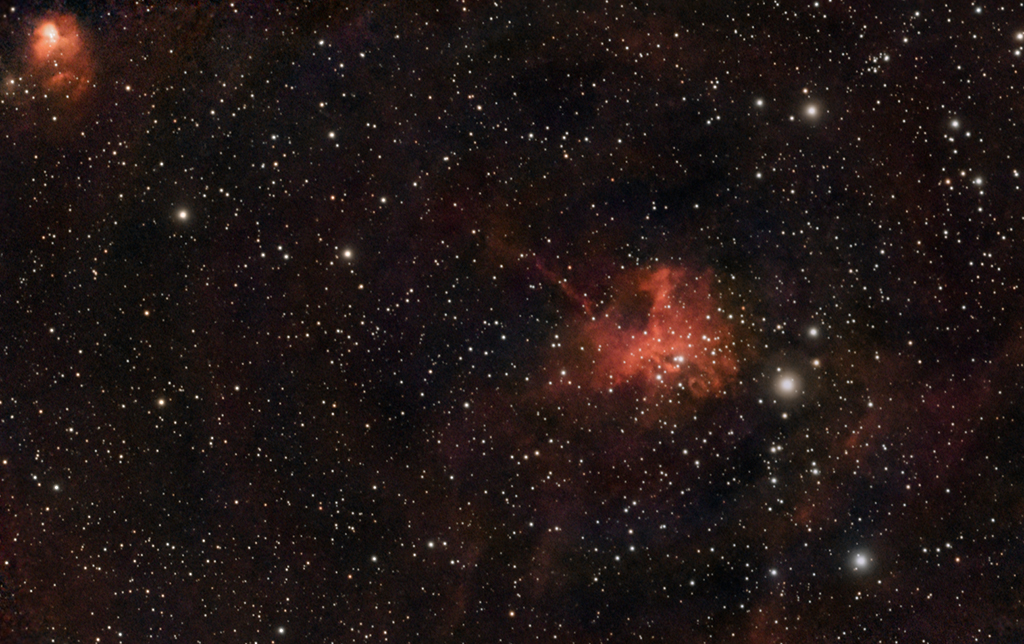 IC417 und NGC1931 Spinne und Fliege mit dem Seestar S50
