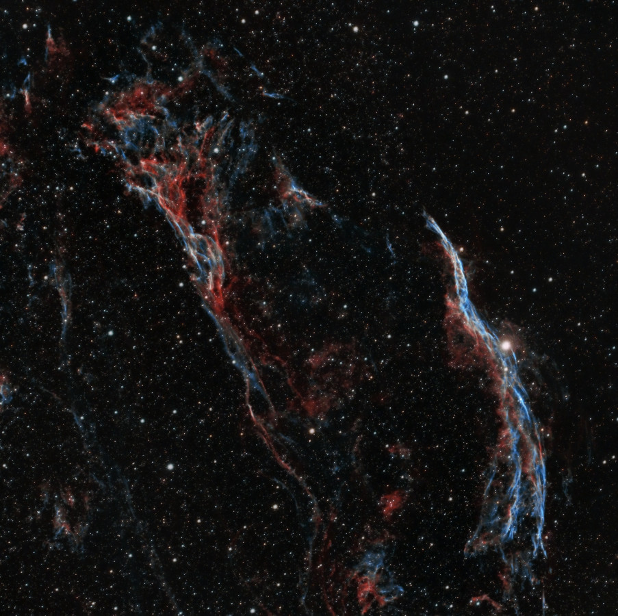 Pickering's Triangle + Western Veil Nebula