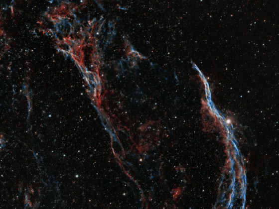 Pickering's Triangle + Western Veil Nebula
