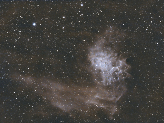 IC405 flaming star nebula