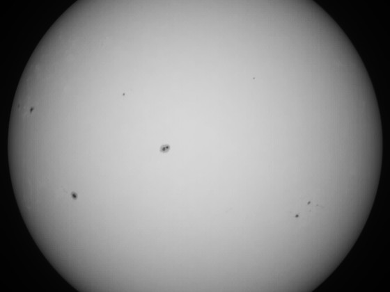 Sonne 14.01.2024 - 8" Newton - EOS 700D - Weißlicht