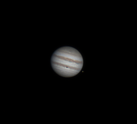 Jupiter mit Io und seinem Schatten (16.01.24)