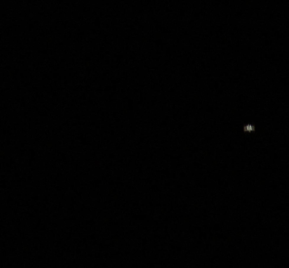 ISS mit Canon R10 und nur 800 mm Brennweite