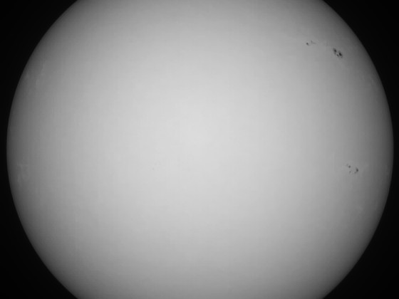 Sonne 27.01.2024 - 8" Newton - EOS 700D - Weißlicht