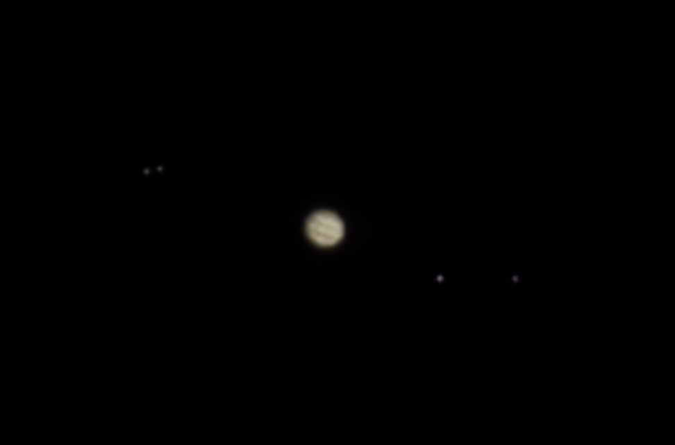 Jupiter mit Monden am 27.01.2024 mit dem Seestar S50