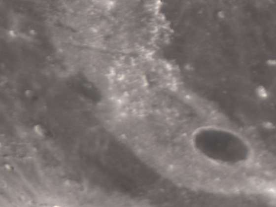 Mond am 28.01.2024 - Krater Plato, Mondalpen und Alpental
