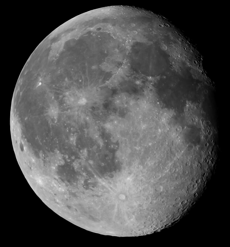 Mond 28.01.2024 - 8" Newton - EOS 700D - Stack