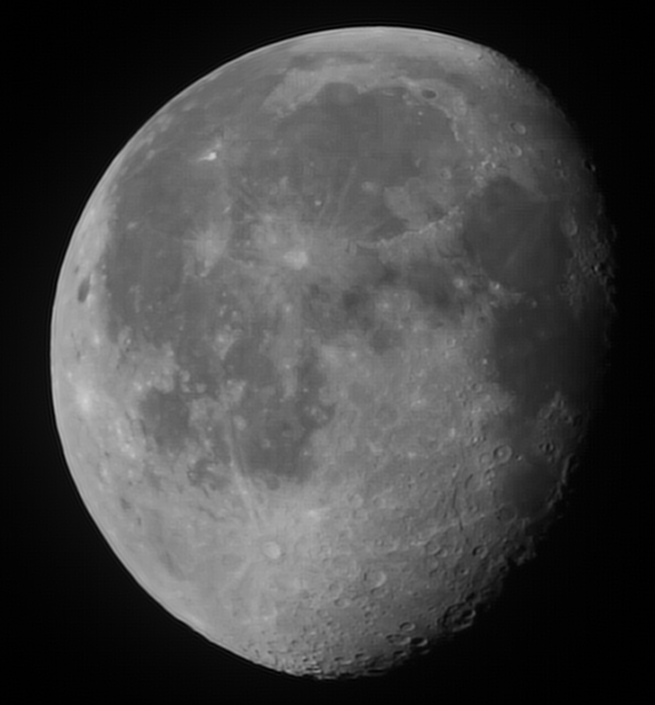 Mond 29.01.2024 - 8" Newton - EOS 700D - Stack