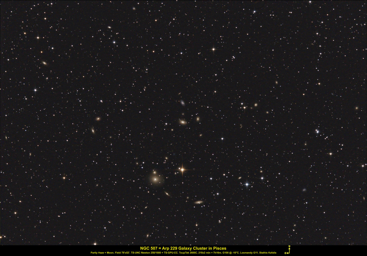 NGC 507 (Arp 229) Galaxienhaufen im Pisces
