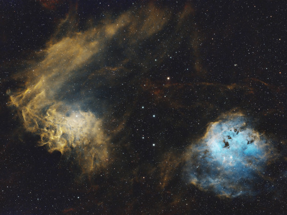 IC 405 und NGC 1893