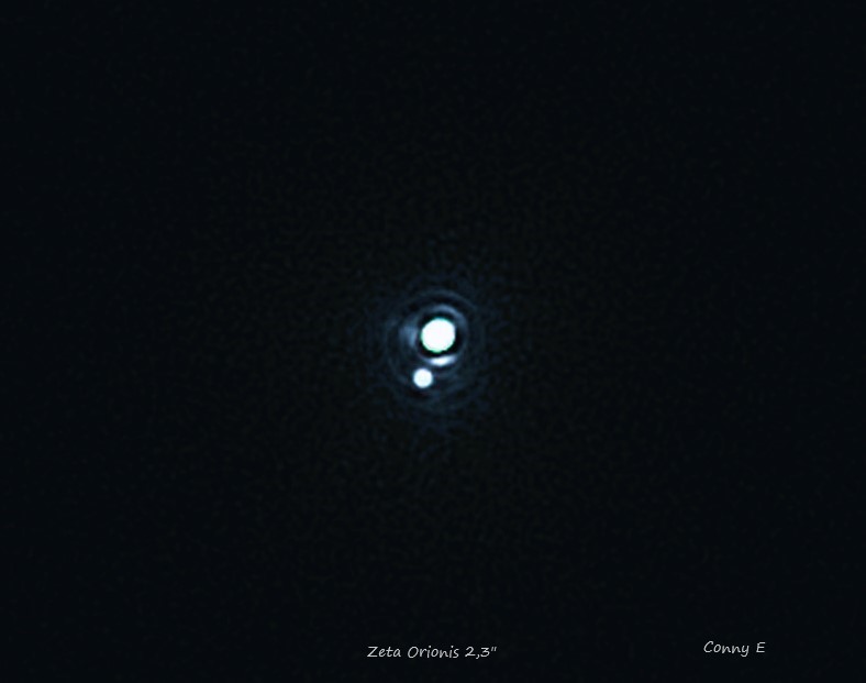 Zeta Orionis (Alnitak) 2,3``