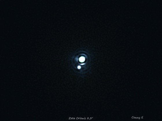 Zeta Orionis (Alnitak) 2,3``