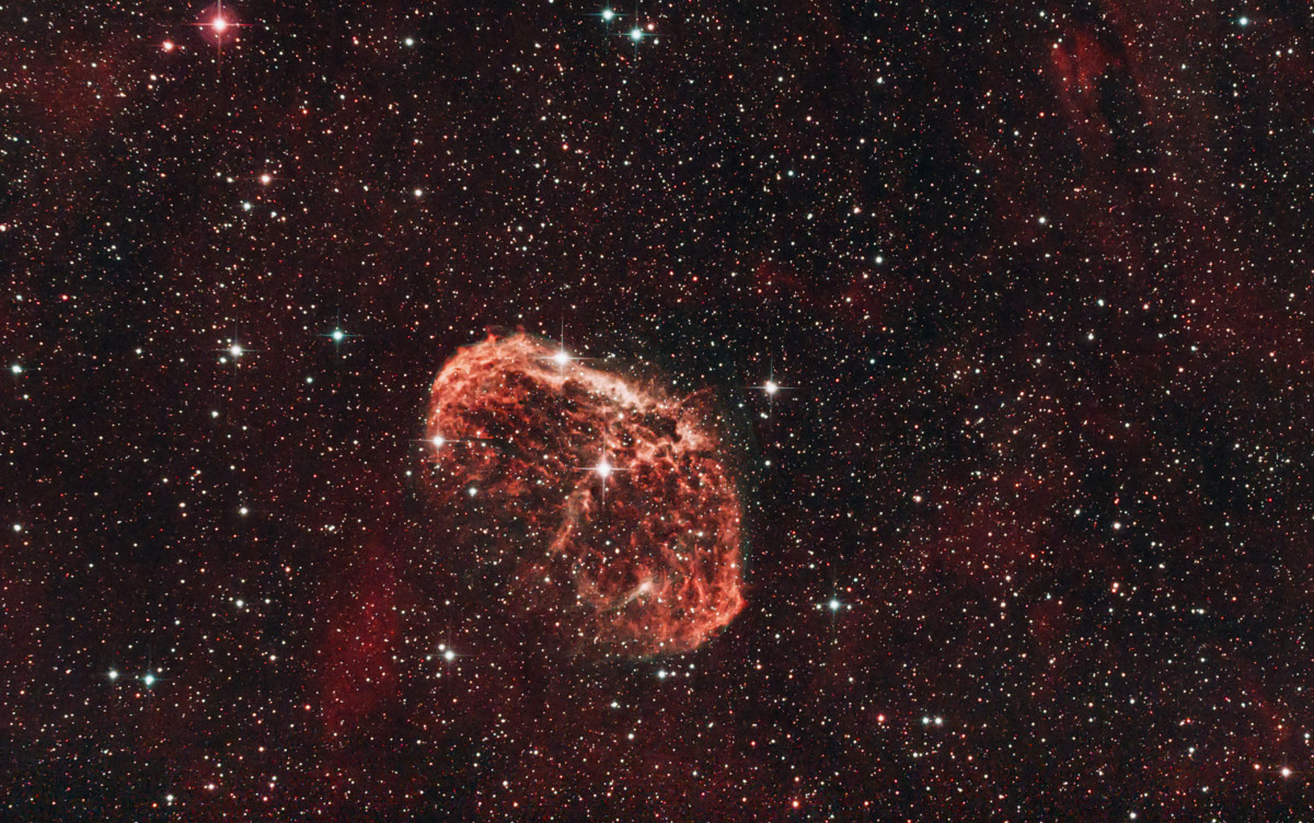 Objekt des Monats: NGC 6888 - Crescentnebel  (aus der Stadt)