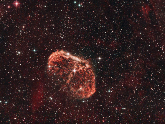 Objekt des Monats: NGC 6888 - Crescentnebel  (aus der Stadt)