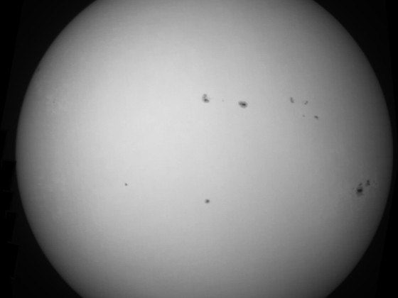 Sonne 14.02.2024 - 8" Newton - EOS 700D - Weißlicht