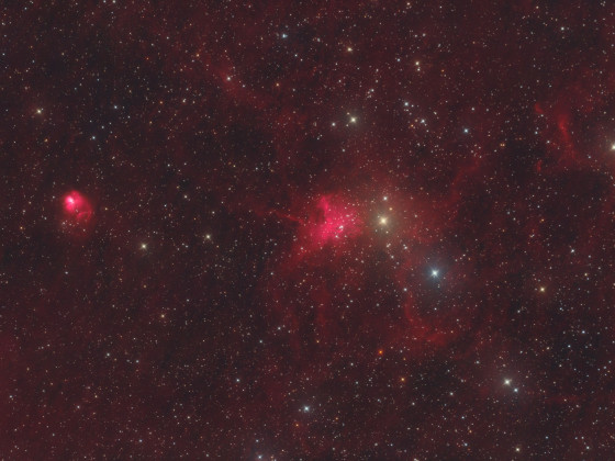 NGC1931 und IC417 Spinne und Fliege