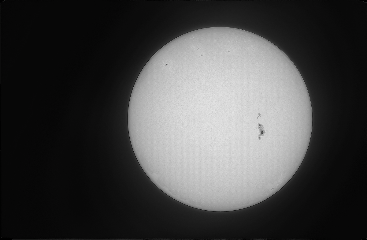 Sonne mit Sonnenfleck 25.02.2024