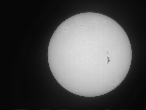 Sonne mit Sonnenfleck 25.02.2024