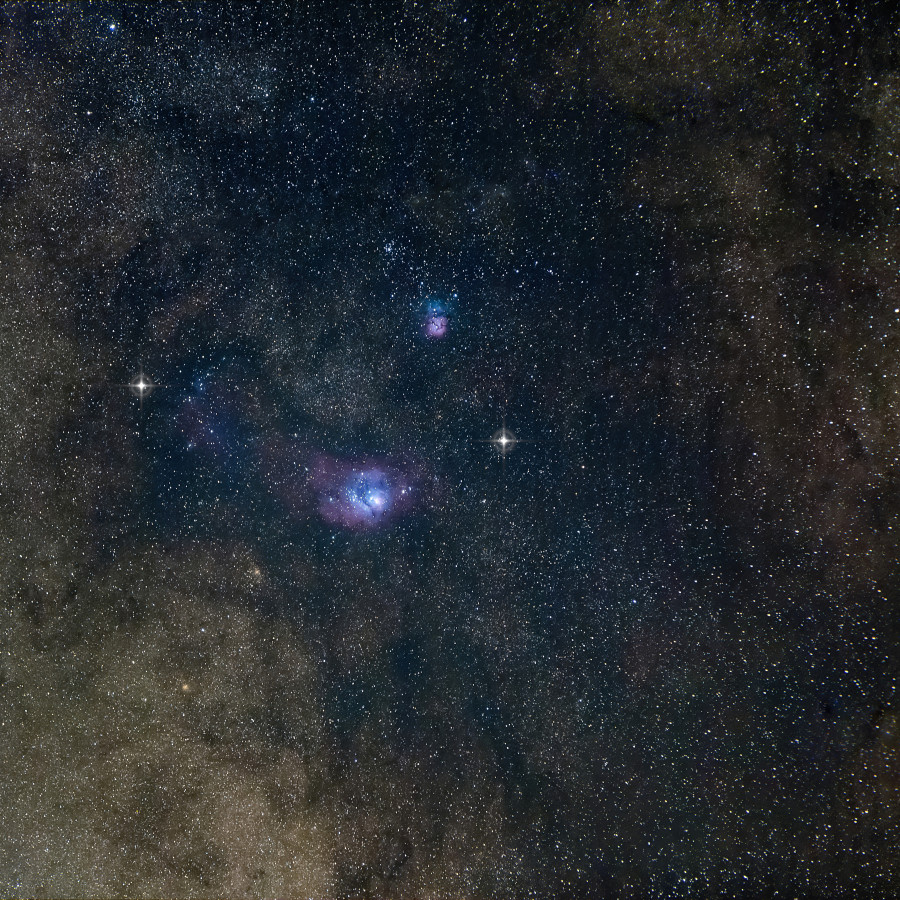 NGC 6530 Lagunennebel und Umgebung