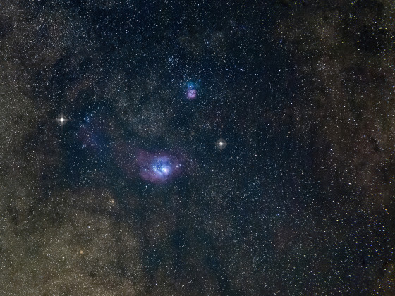 NGC 6530 Lagunennebel und Umgebung