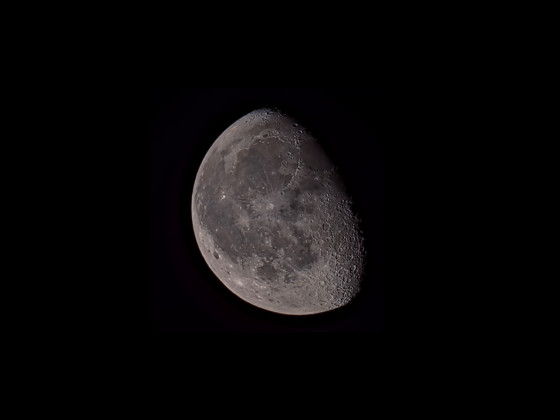 Mond (75%, abnehmend) am 01.03.2024 mit dem Seestar S50