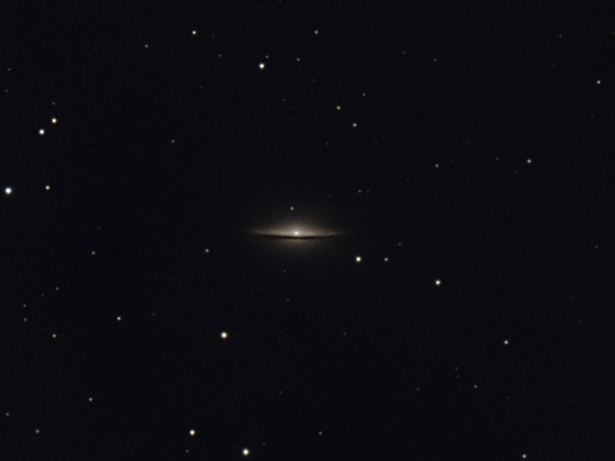 M104 / NGC4594 Sombrero-Galaxie mit dem Seestar S50