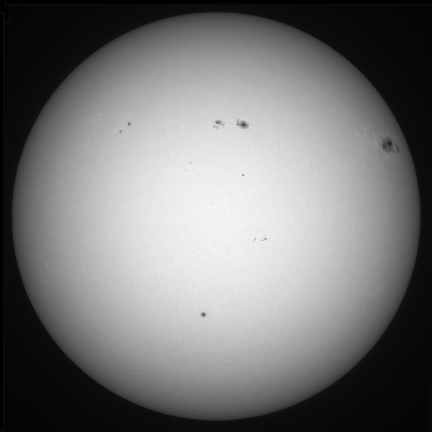 Sonne 29.02.2024 - 8" Newton - EOS 700D - Weißlicht