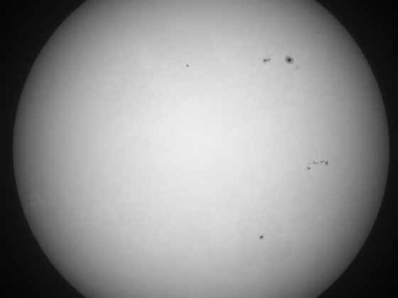 Sonne 02.03.2024 - 8" Newton - EOS 700D - Weißlicht