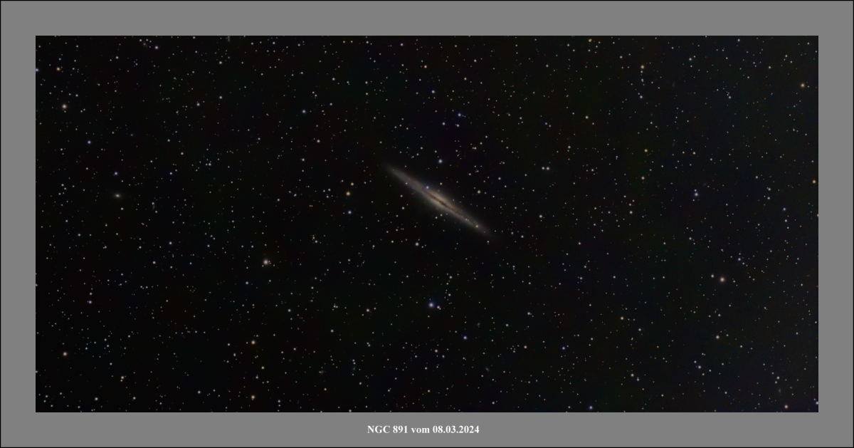 NGC 891 vom 08.03.2023