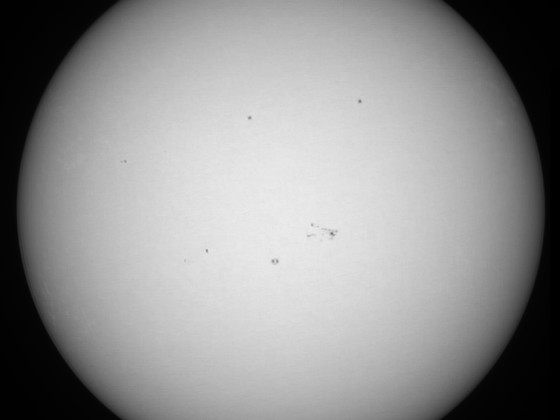 Sonne 08.03.2024 - 8" Newton - EOS 700D - Weißlicht