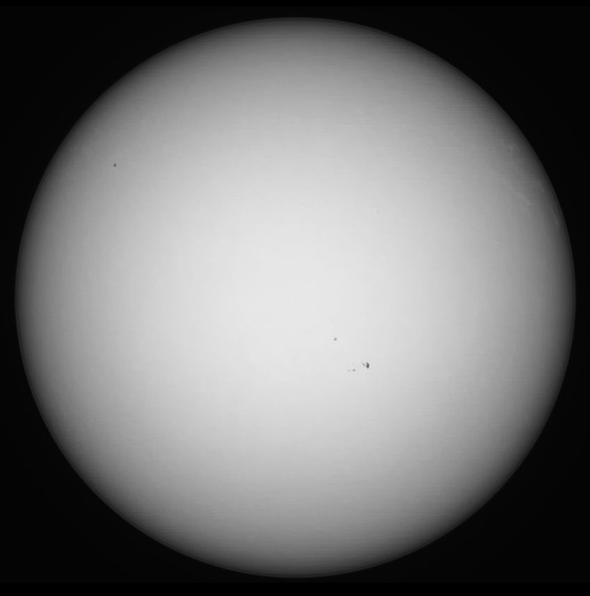 Sonne 16.03.2024 - 8" Newton - EOS 700D - Weißlicht
