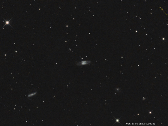 NGC 1134, Galaxie im Sternbild Widder, auch bezeichnet als ARP 200