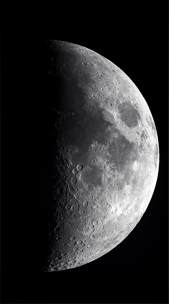 Mond (halb) vom 16.03.2024