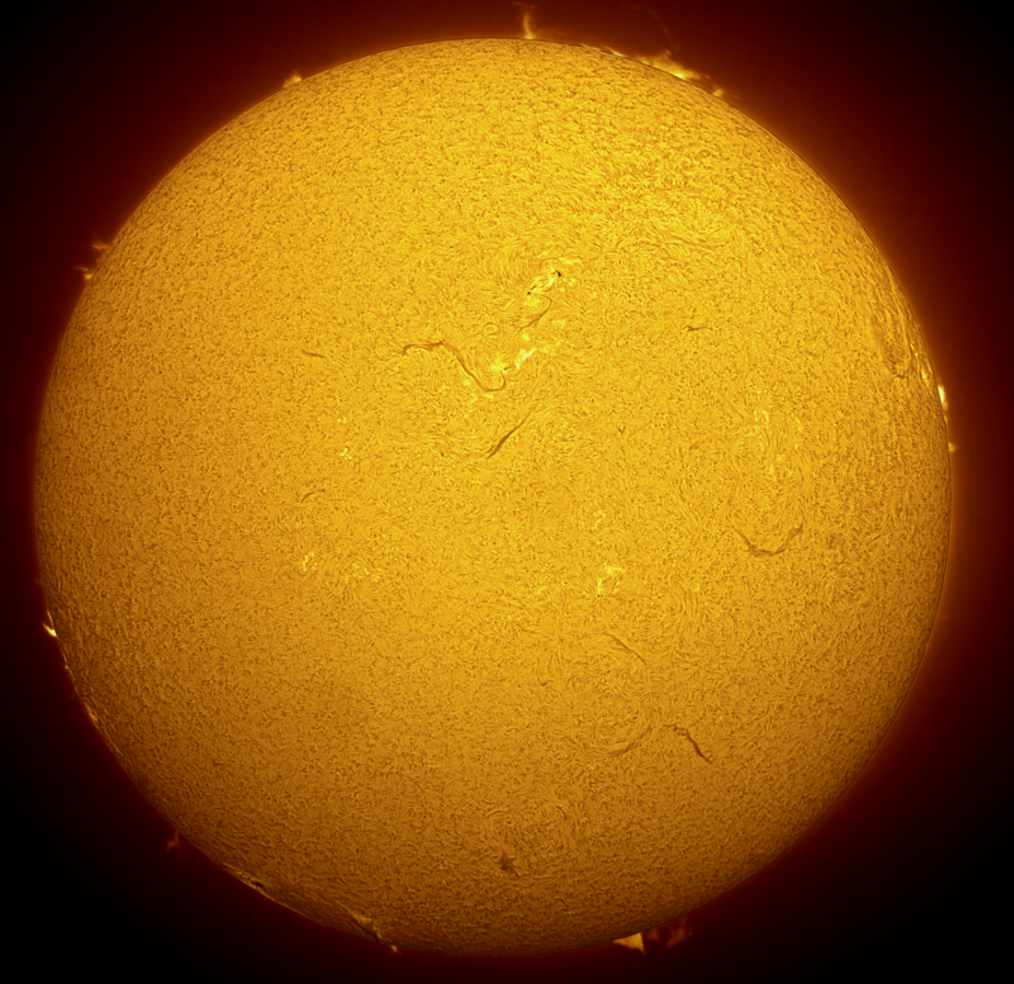 H- alpha Sonne v. 17.3.-24