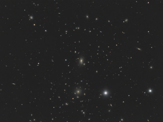 C35 (NGC 4884 / NGC 4889) im Zentrum des Coma-Haufens (Abell 1656)