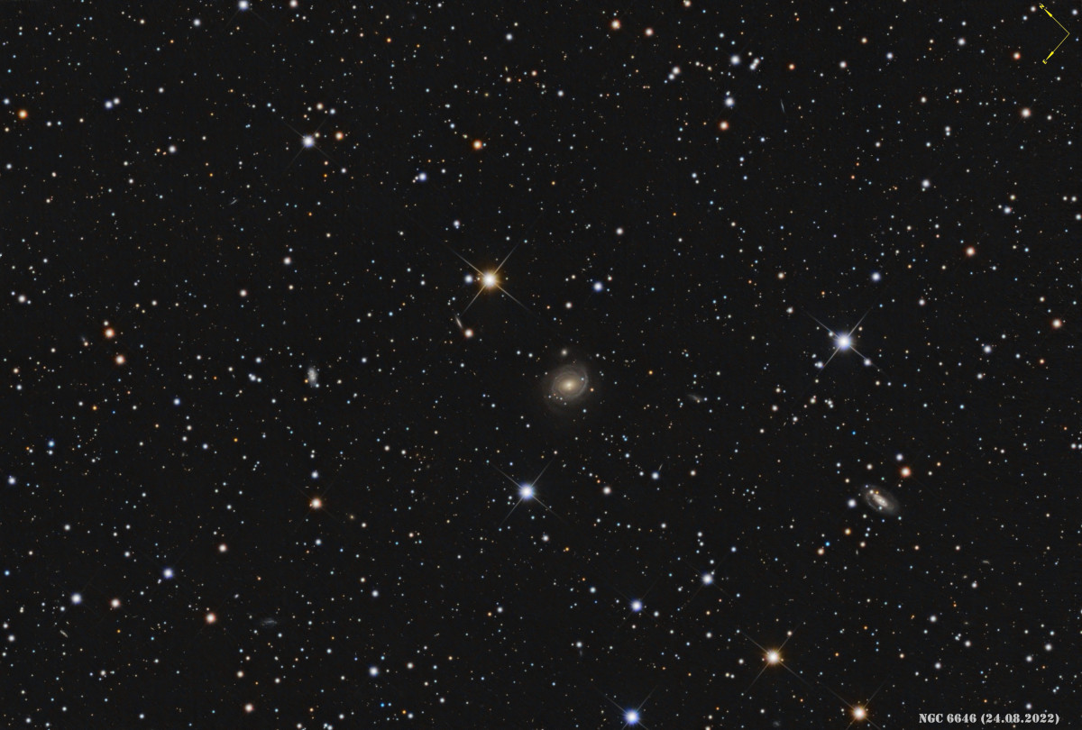 NGC 6646, Galaxie im Sternbild Leier