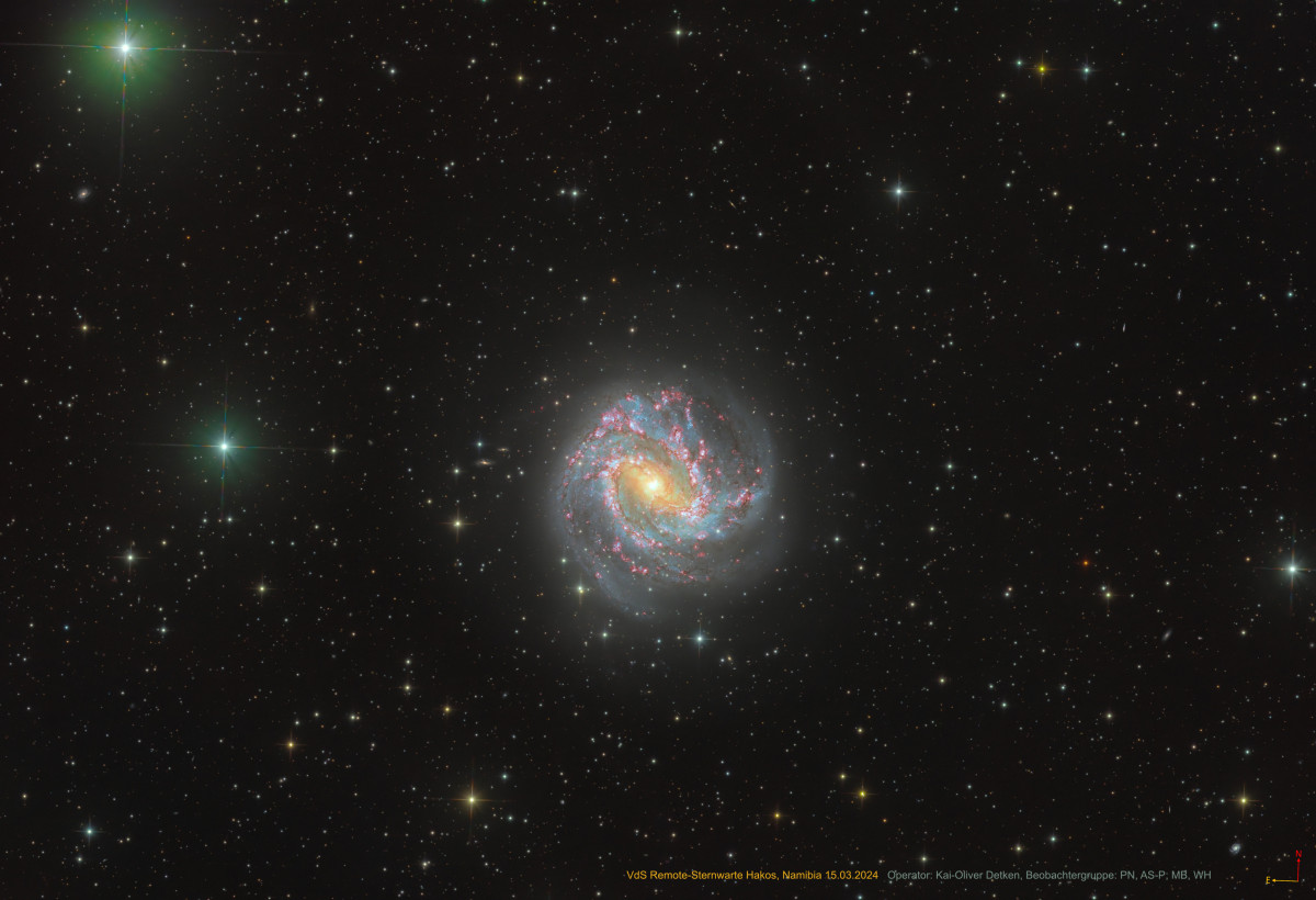 M 83, die 1000 Rubine-Galaxie