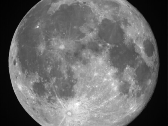 Mond 25.03.2024 - 8" Newton - EOS 700D - Stack - Vollmond